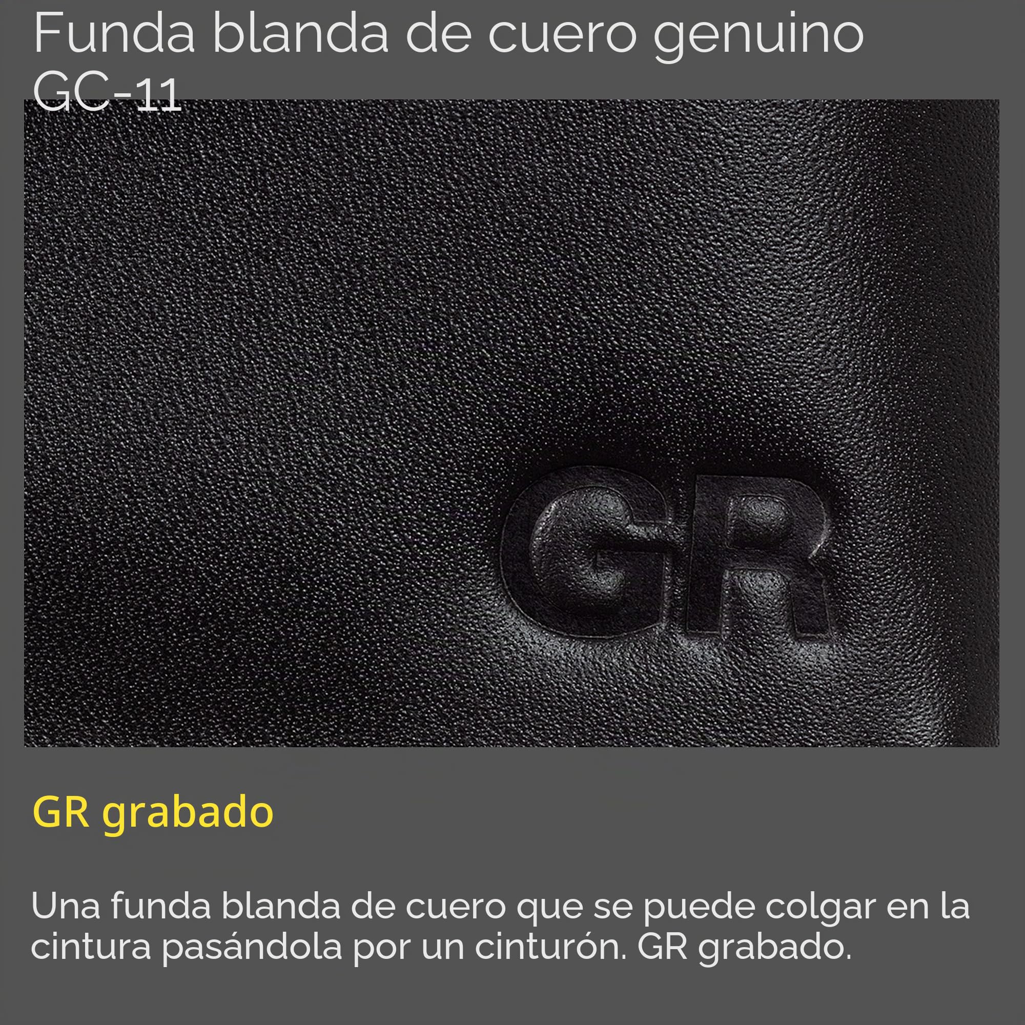 Ricoh Funda de Piel auténtica GC-11 [Modelos compatibles: GR III, GR IIIx] [Funda de Piel auténtica protección sólida] [con trabilla para cinturón en la Parte Trasera], 30485