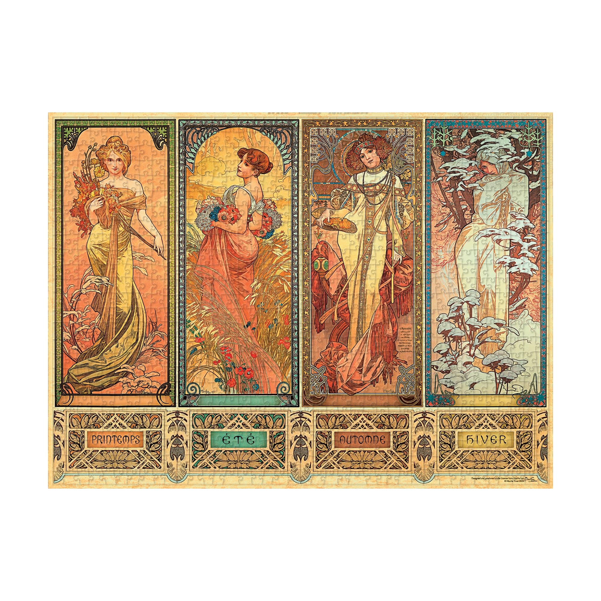 Amazon.com: Paperblanks | The Seasons (1900) | Mucha Collection