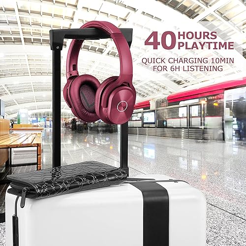 Miniatura 8 de Zihnic - Auriculares con cancelación activa del ruido, auriculares Bluetooth inalámbricos de 40 horas de reproducción con sonido estéreo de alta