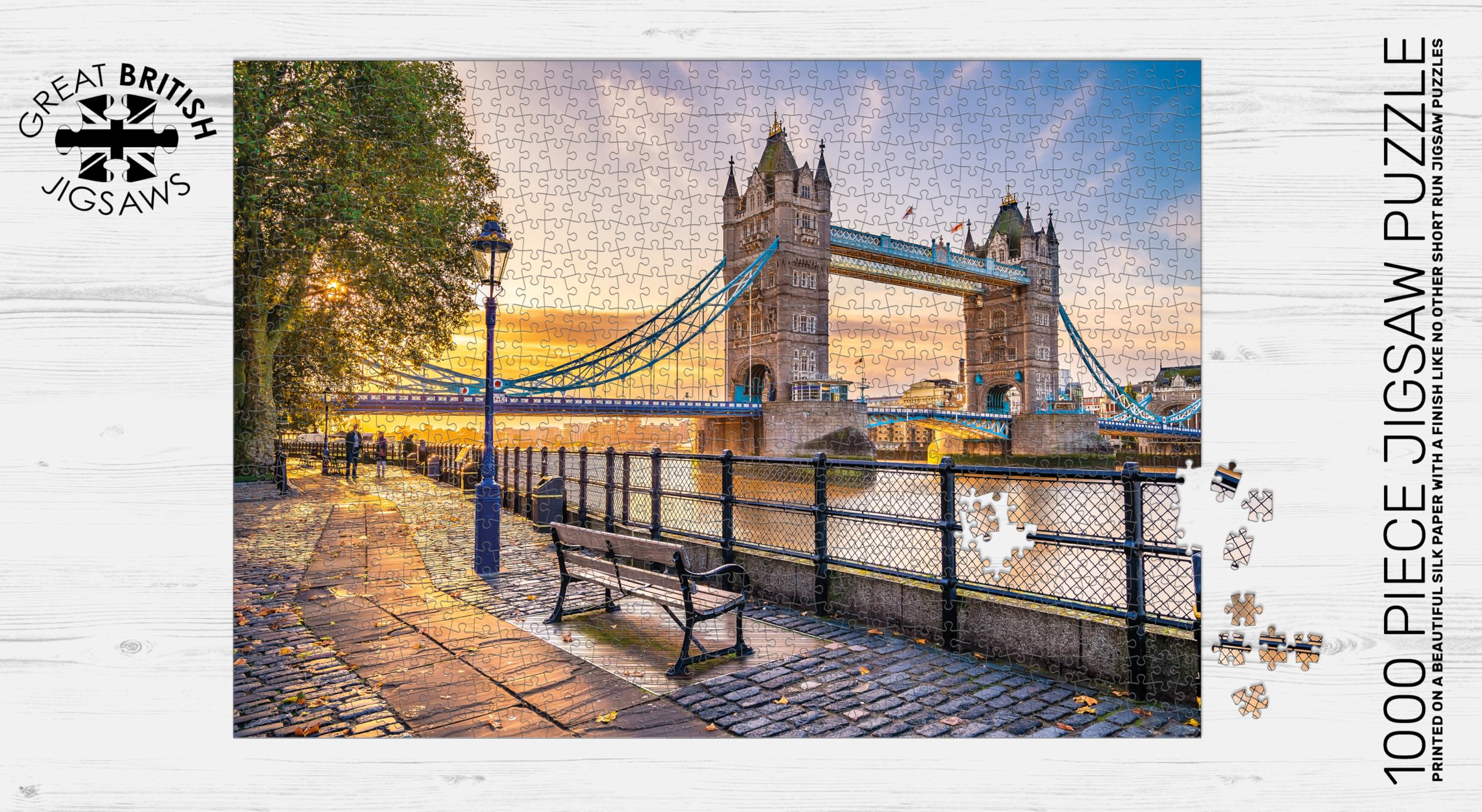 Tower Bridge, London 1000 Piece Jigsaw Puzzle; British Landmarks; Eco-Friendly, Gift for Adults & Families - Image 3