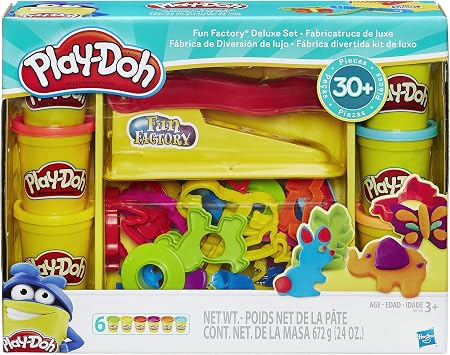 Play-Doh Fun Factory Deluxe Set, 31 Tools & 6 Cans, Back to School Gifts & Prizes, Kids Arts & Crafts, Preschool Toys, Ages 3+