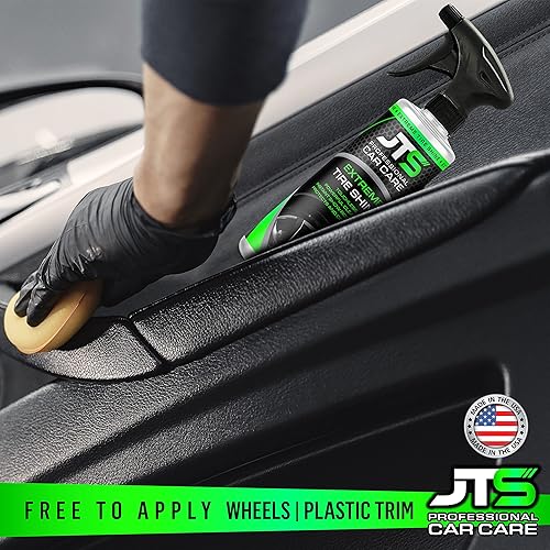Miniatura 7 de JT's Professional Car Care Brillo para neumáticos, acabado negro profundo extremo de larga duración, revestimiento de neumáticos húmedos, protección