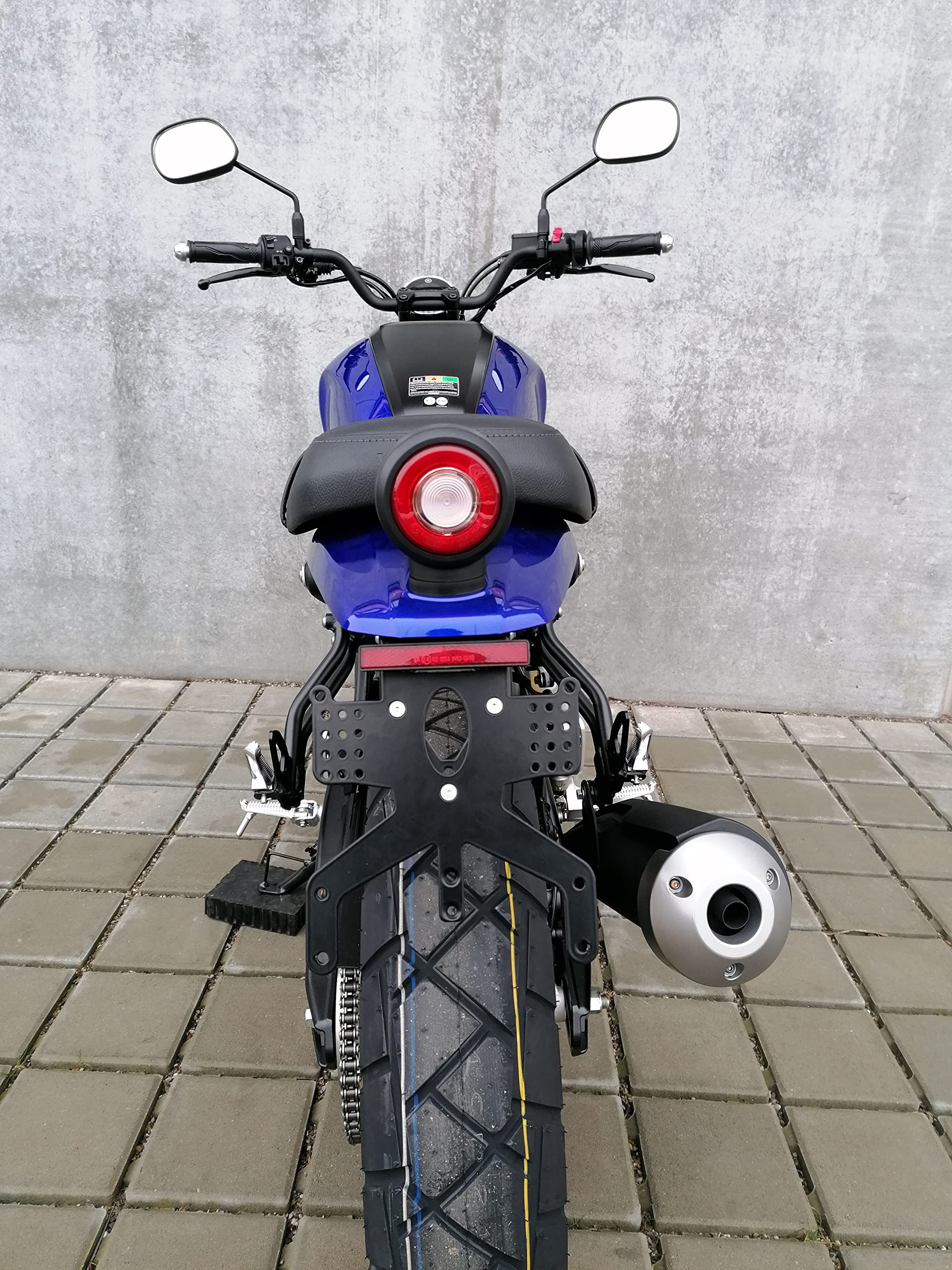 Porta Targa REVO Short Per Yamaha XSR125 (2021-2023) – Portatarga In Alluminio Regolabile Per Targa Italiana – Prodotto In Germania