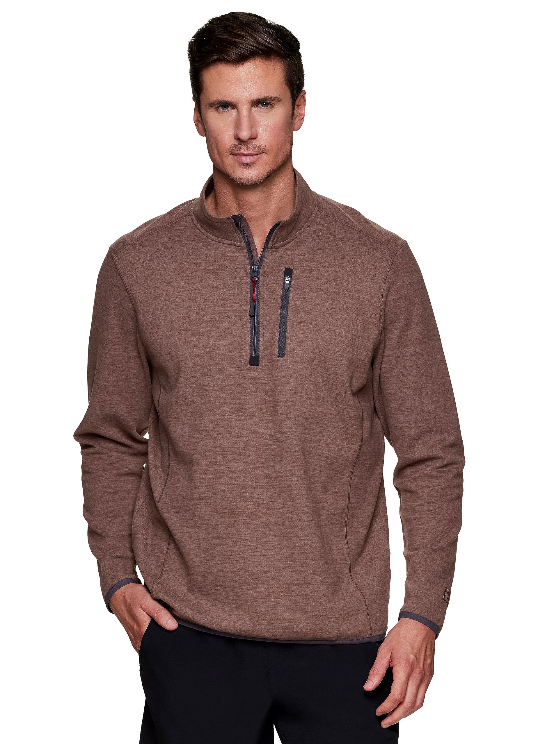 Avalanche Men's Fleece Pullover 1/4 Zip Mock Neck Lightweight Fleece Sweatshirt