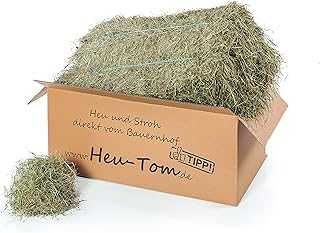 Heu-Tom ® 15kg frisches Kräuterheu 2.Schnitt Ballen Grummet Öhmd direkt ab Hof Futter für Meerschweinchen Kaninchen Nager Hamster Hasen product image