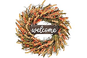 Sggvecsy Fall Front Door Wreath: Autumn Refinement at Your Doorstep