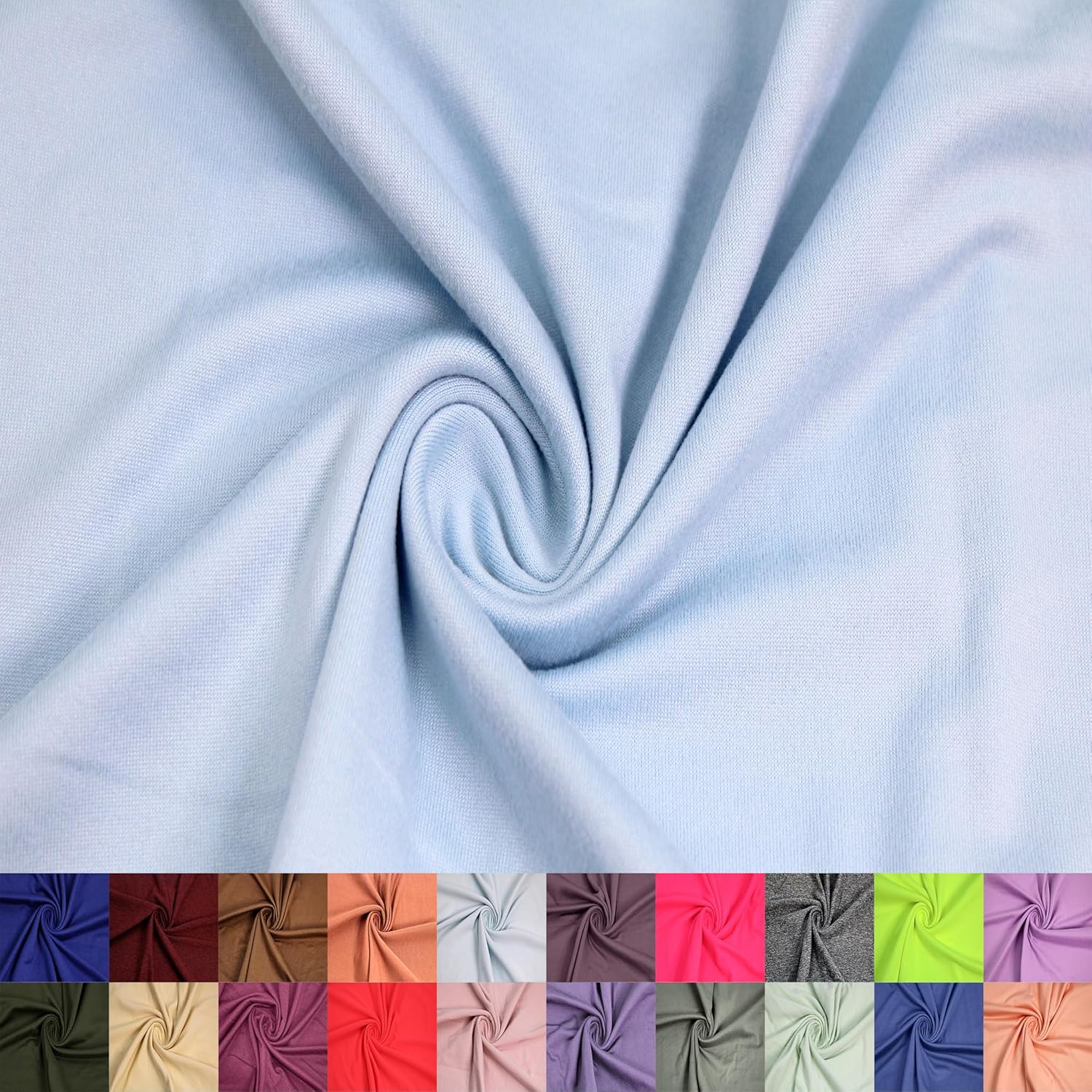 59" Wide Poly Spandex DTY Double-Sided Brushed Fabric by The Yard – 180 GSM, Lightweight, Stretchy & Breathable Apparel, Activewear, Accessories, Scarves & DIY