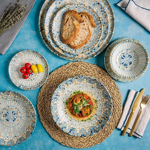 Bonna Plate - Luca Mosaic - Porcelain - 23 cm (1000cc)