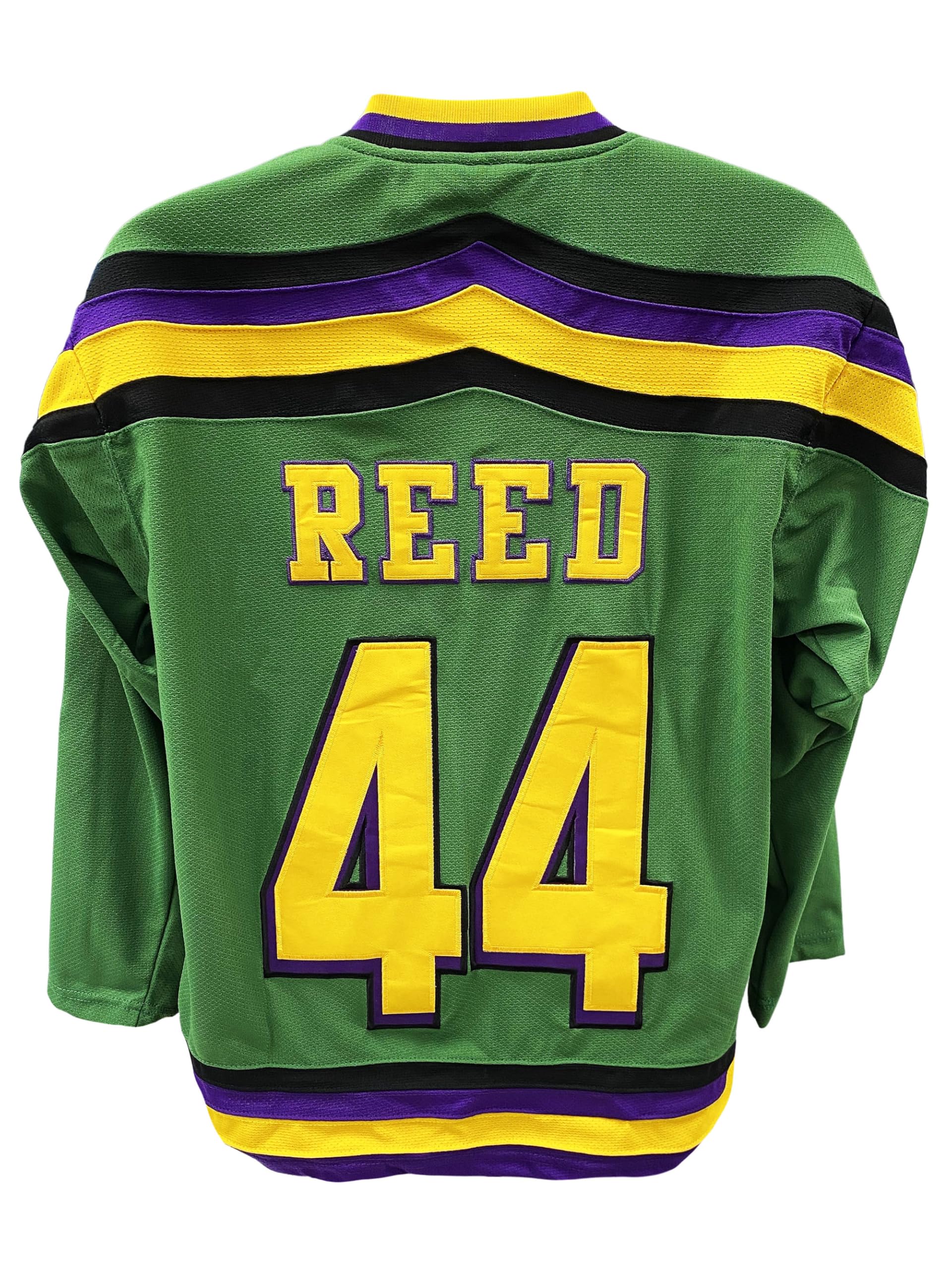 Fulton Reed 44 Ducks Deluxe Embroidered Hockey Jersey - Mens 2XL Green