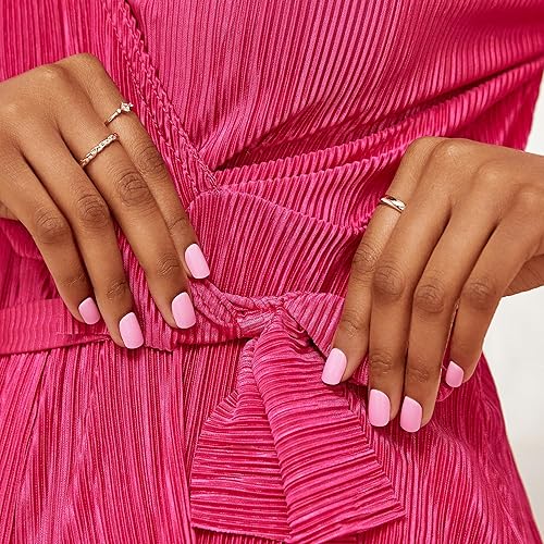 Miniatura 8 de KISS imPRESS - Uñas de manicura a presión sin pegamento, tamaño corto, forma escuadrada, almohadilla de preparación, hoja de instrucciones, 1 palito