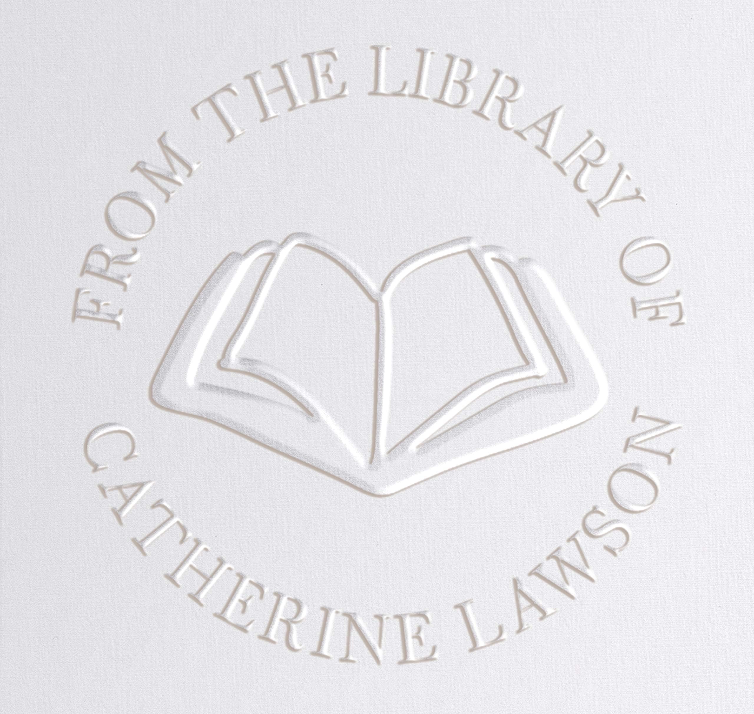 Personalized Embosser Book Stamp from The Library of