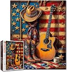 Banksy Guitar Jigsaw Puzzle 1000 Pieces Puzzles for Adults, Musical Rock Electric Guitar Jigsaw Puzzles for Challenging Family Activity Games DIY Puzzle for Home Wall Decor Gifts-20 x 27 Inches