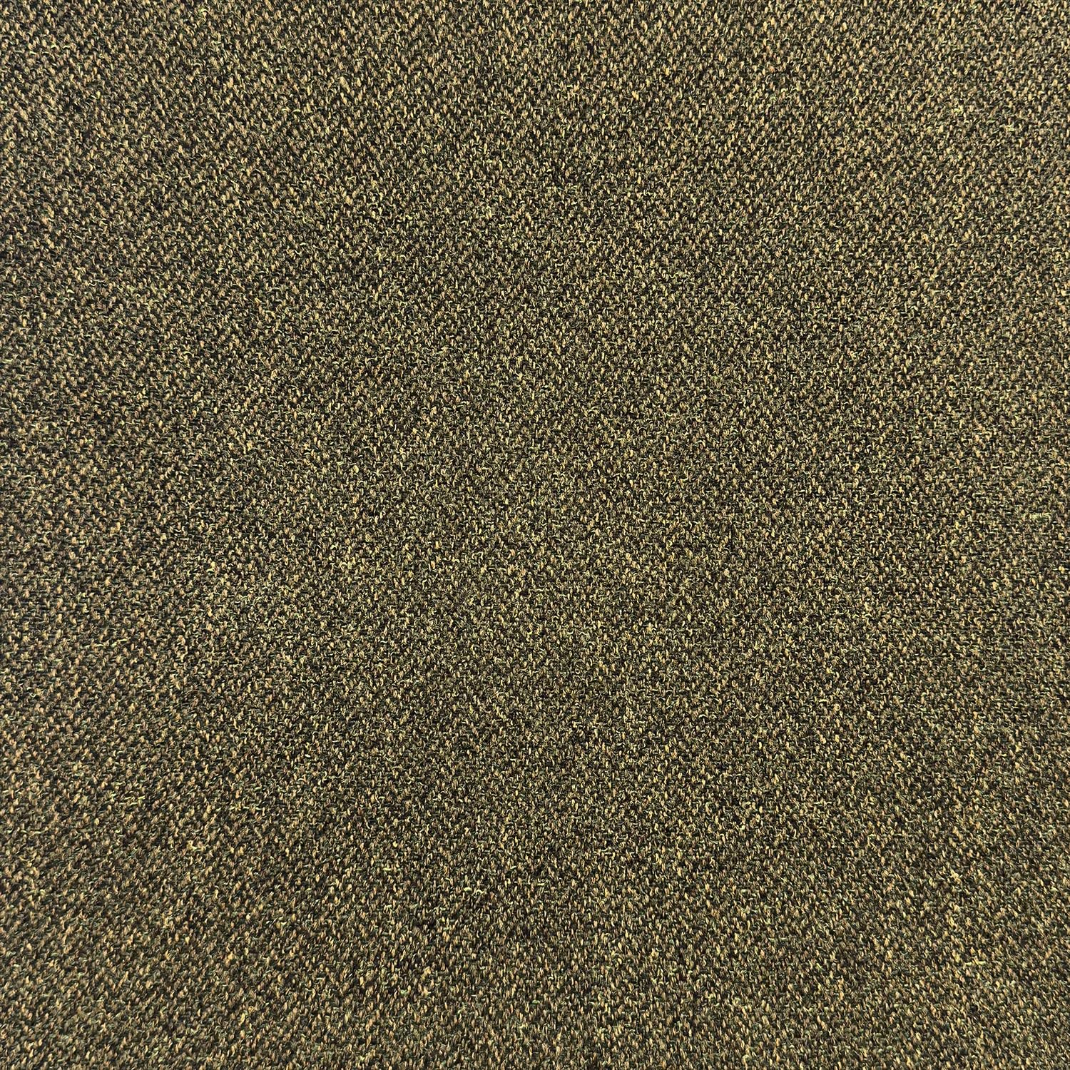 Crs Fur Fabrics Woodland Green Orkney Tweed Faux Wool Herringbone Fabric Material (, Sample 10Cm X 10Cm)