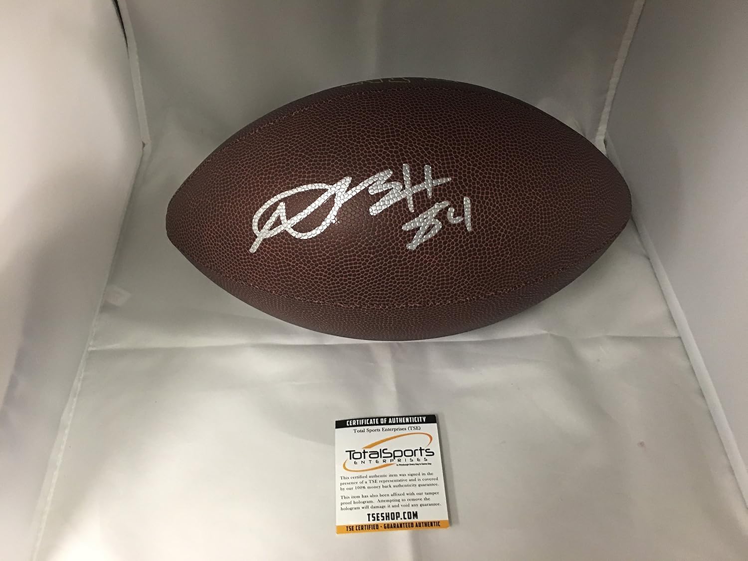 Antonio Brown Autographed Signed Pittsburgh Steelers Football TSE COA