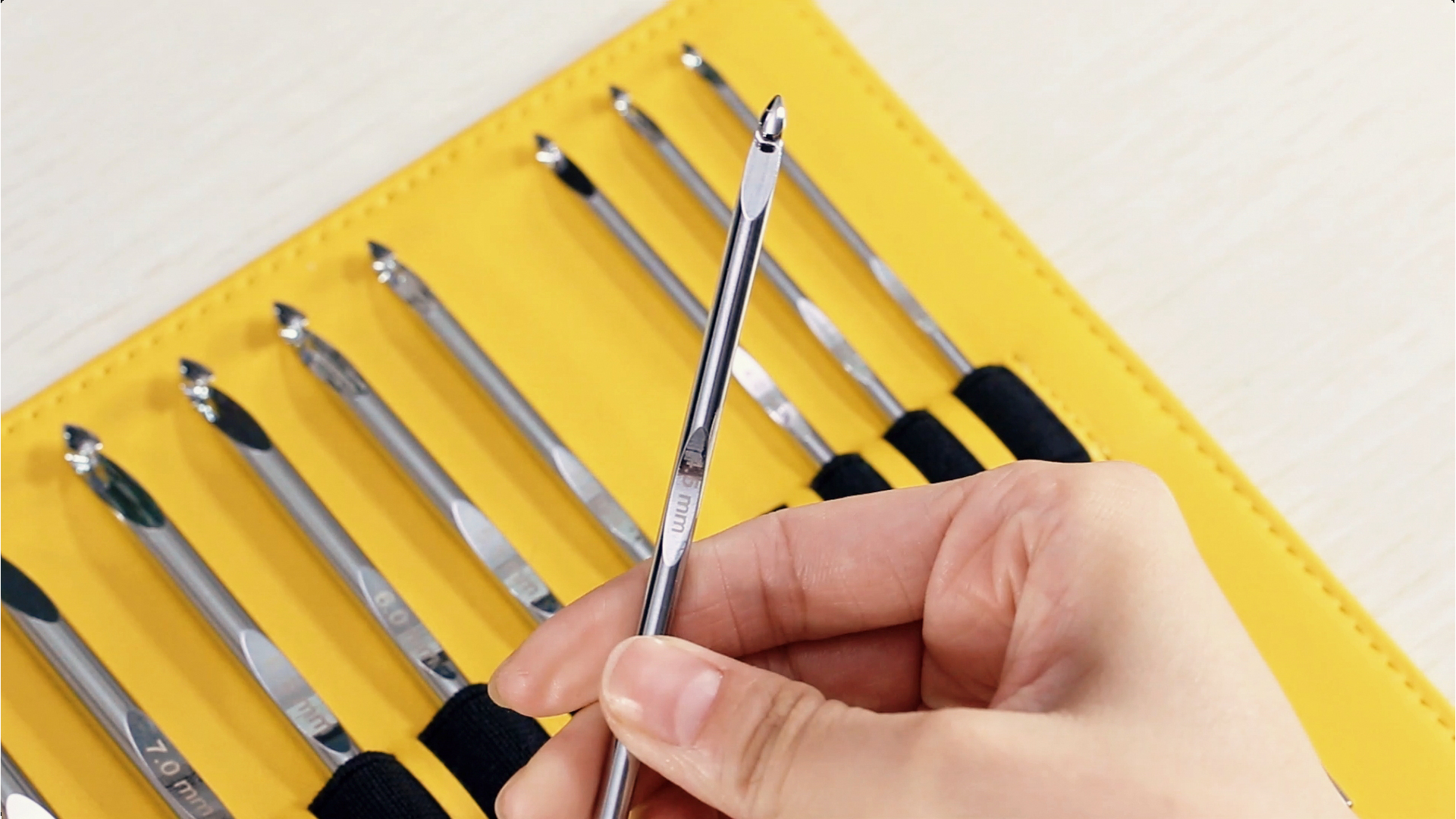 Coopay Lot De 23 Crochets Tunisiens Avec Accessoires Au Crochet, 2,0-8,0 Mm, Aluminium Et 3,0-10 Mm, Avec Corde, Ensemble Complet Pour Crochet Tunisien