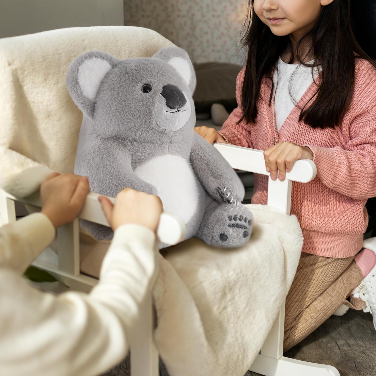 Niuniu Daddy 14" | 3.5 Pound Koala Weighted Stuffed Animal Plush, Giant Koala Pillowfort Lap Plush Toys for Kids Adults Baby, Large Cute Body Pillow for Gift Present Birthday Christmas Holiday - Image 3