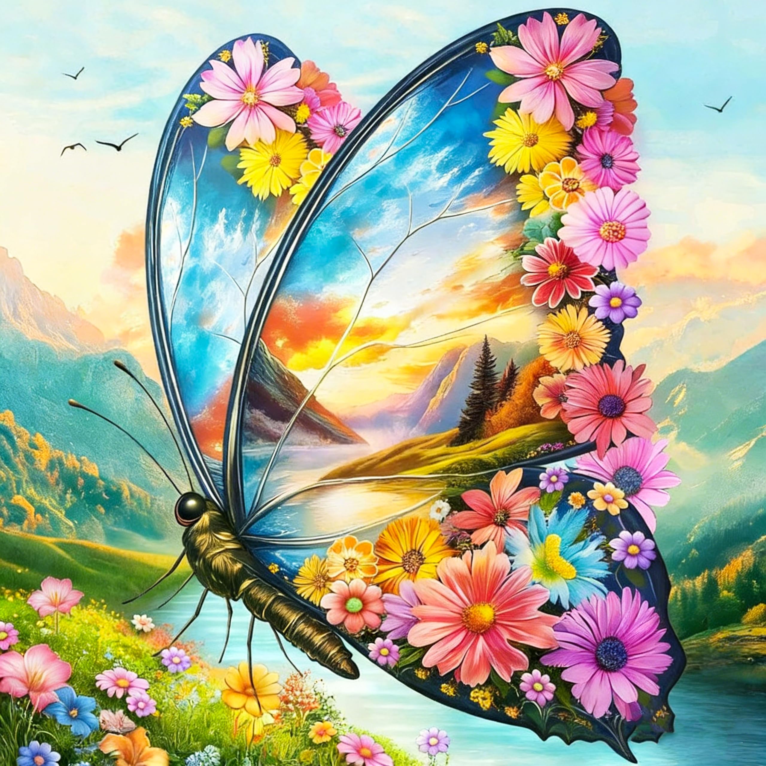 OkarinaArt Diamond Painting Erwachsene, DIY 5D Diamant Painting Bilder für Anfänger