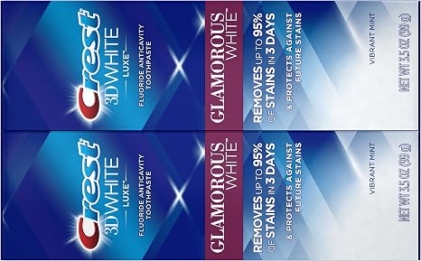Crest Toothpaste 3D White Glamorous approx. 100 ml Twin Pack