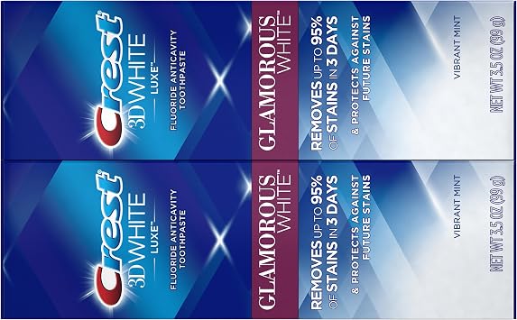 Crest Toothpaste 3D White Glamorous approx. 100 ml Twin Pack