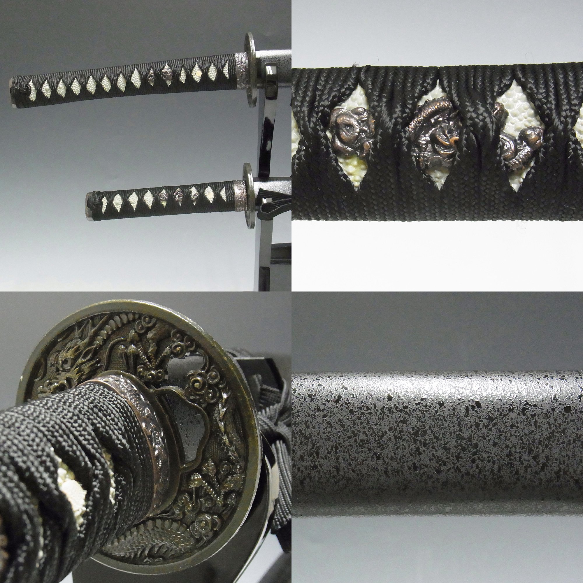 Amazon.co.jp: 模造刀 黒石目(大・小)&木台 セット 日本製 : ホーム