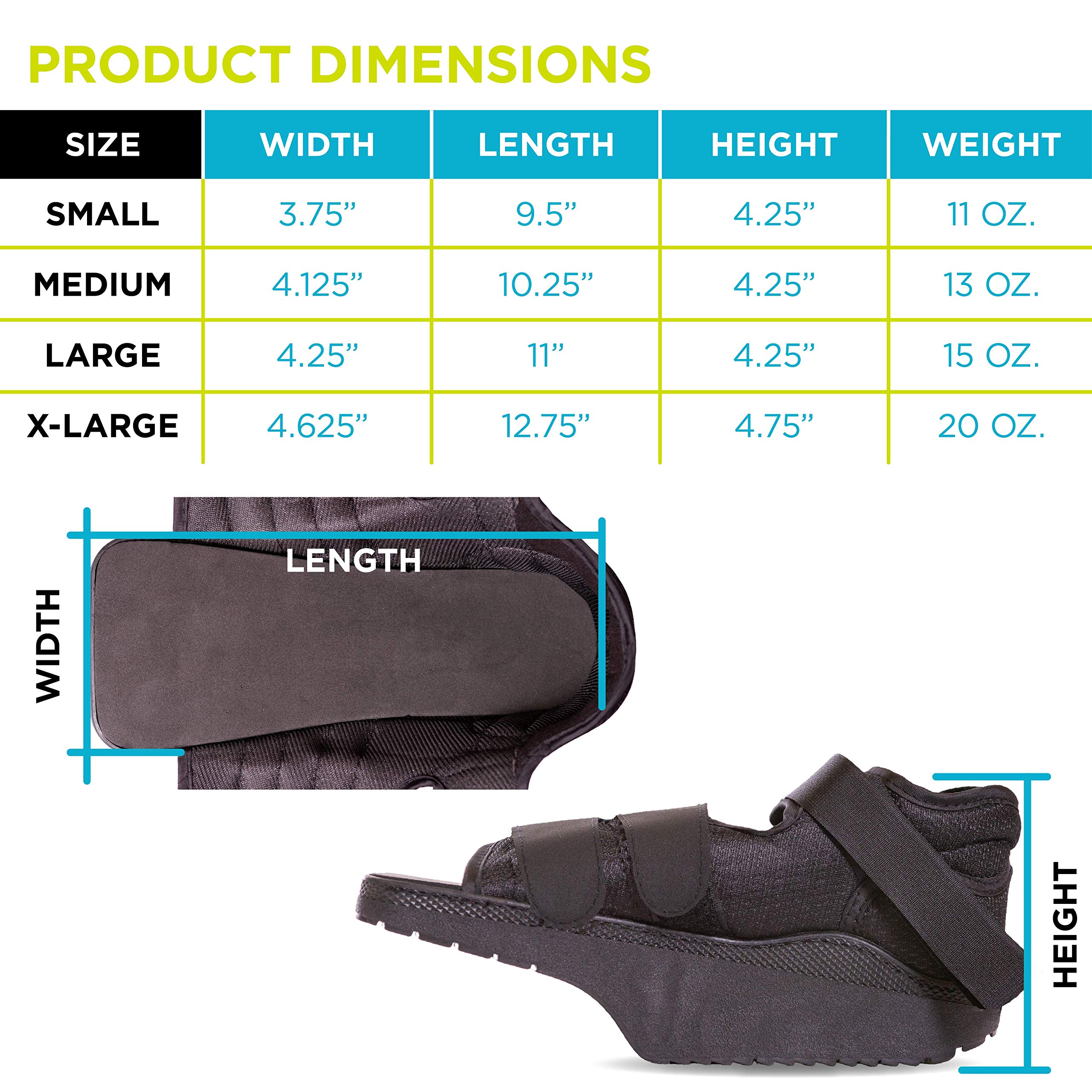 Orthowedge Forefoot OffLoading Healing Shoe NonWeight Bearing
