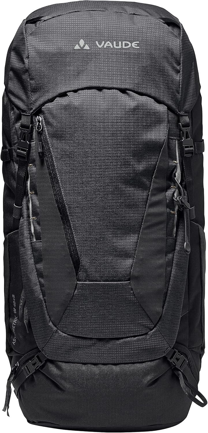 VAUDE Asymmetric 42+8 Trekking Backpack - Black