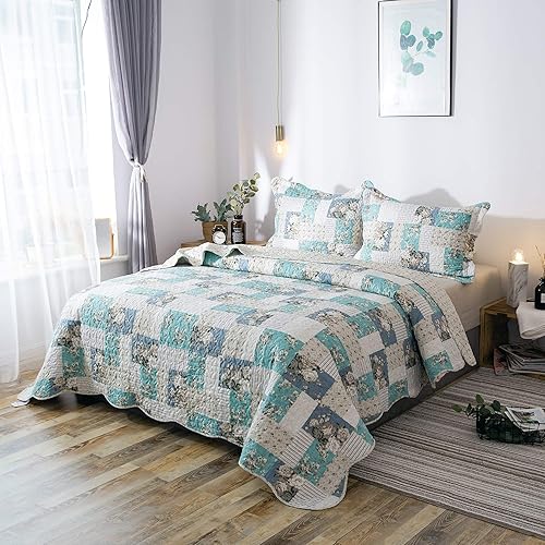 Miniatura 3 de Juego de ropa de cama Kasentex edredón con fundas decorativas, diseño en tejido de microfibra colorido, prelavado