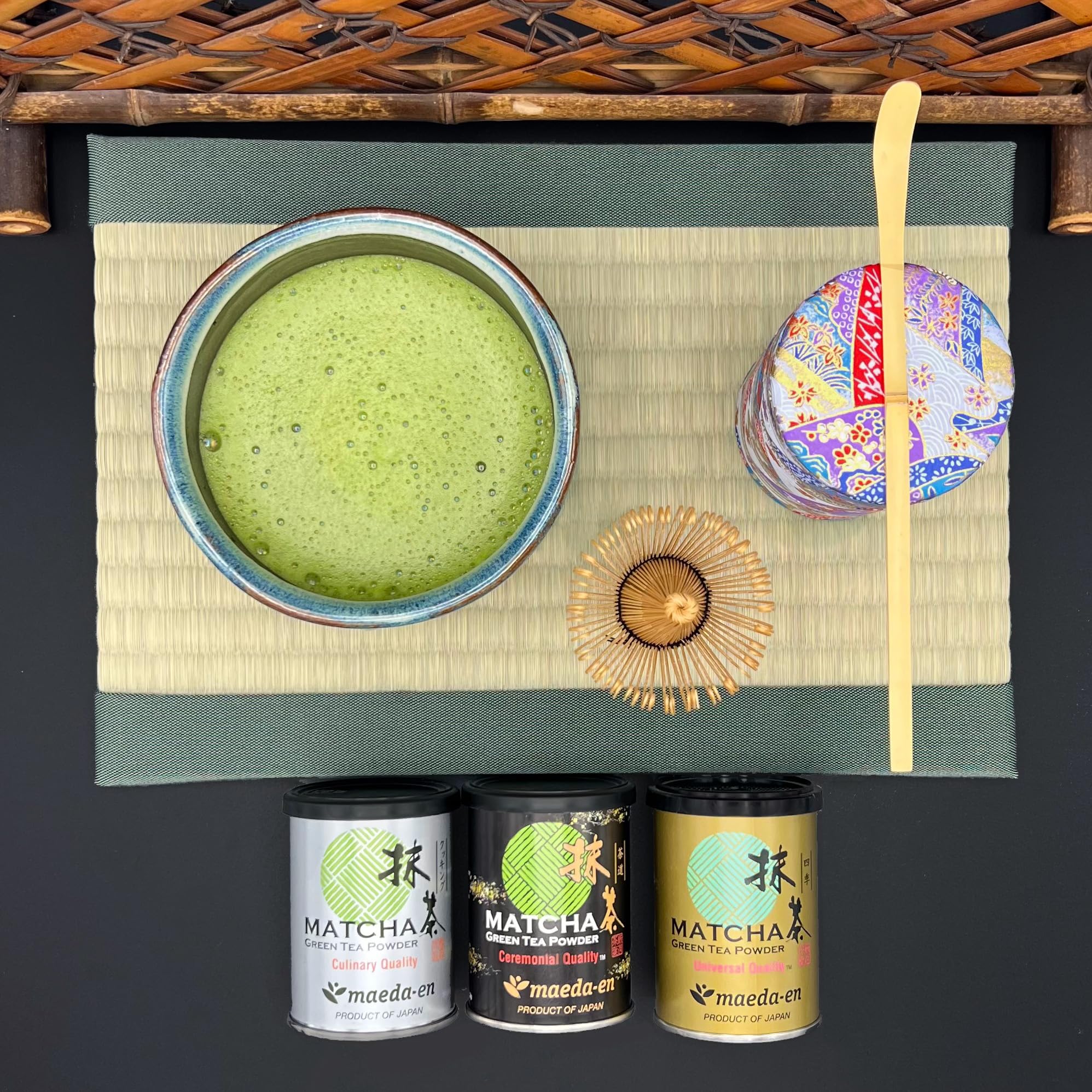 MAEDA-EN Shiki Matcha Green Tea Powder 28g Japanese Origin 100 for Latte Smoothies and Baking 05448 1pk — view 9