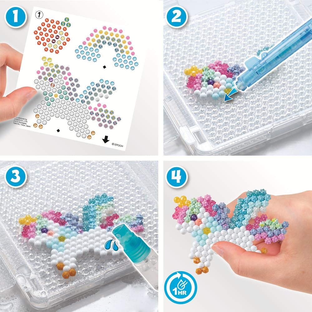 Aquabeads - La Mallette des créatifs - Kit de Loisirs créatifs - Activité Manuelle Enfants en Toute autonomie - Coffret de Perles Qui collent avec de l'eau - Jouet Enfant 4 Ans et + - 35114