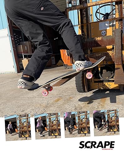 Miniatura 4 de Cinta de raspado para patineta de 9 x 33 pulgadas (rosa neón, estándar 9 x 33)