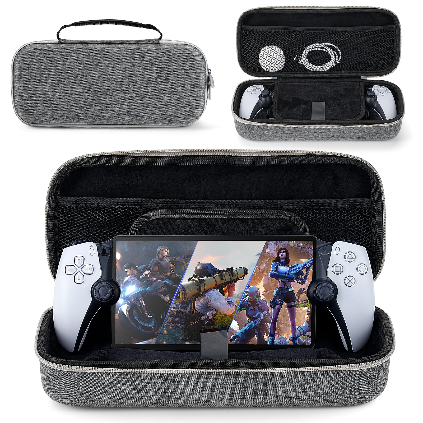 LuckitHard Carrying Case for PlayStation Portal Remote Player Accessories, Travel Storage Case for PS5 Portal Console, Compatible PlayStation Portal Controller Shockproof EVA Portable Protection Case