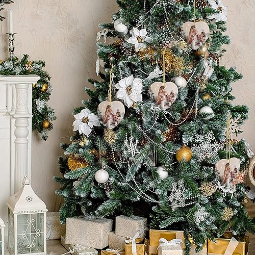 Miniatura 7 de Adornos personalizados de Navidad con fotonombre, adornos personalizados de Navidad 2023, impresión de doble cara para árbol de Navidad, hogar,