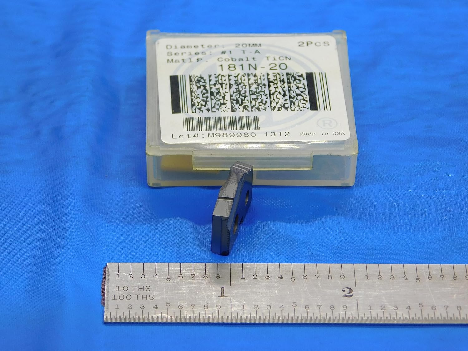 1pc New AMEC 20mm Series #1 T-A 181N-20 TiCN Coated Cobalt Spade Drill Insert - DE1037AA3
