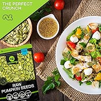 Vista 7 de NUT CRAVINGS - Pepitas de calabaza crudas, sin sal, sin cáscara, (32 oz - 2 lb) Nueces a granel envasadas frescas en bolsa resellable - Bocadillo