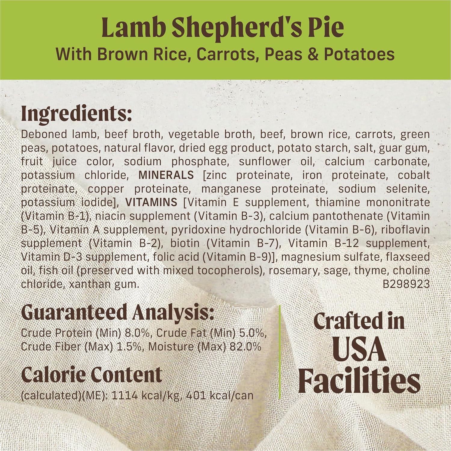 Merrick Kitchen Comforts Healthy Natural Canned Adult Dog Food with Gravy, Shepherd’s Pie with Lamb and Rice - (Pack of 12) 12.7 oz. Cans