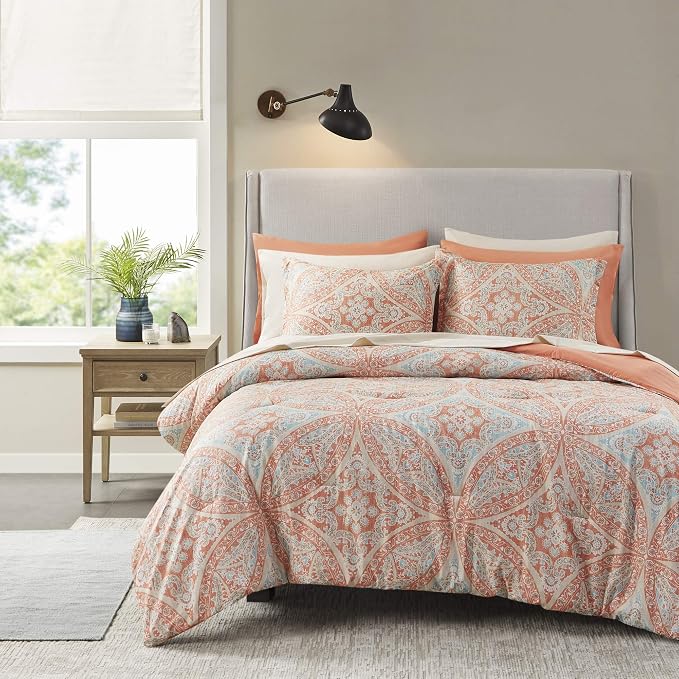 Comfort Spaces Cozy Comforter with Complete Sheet Set King 104x90