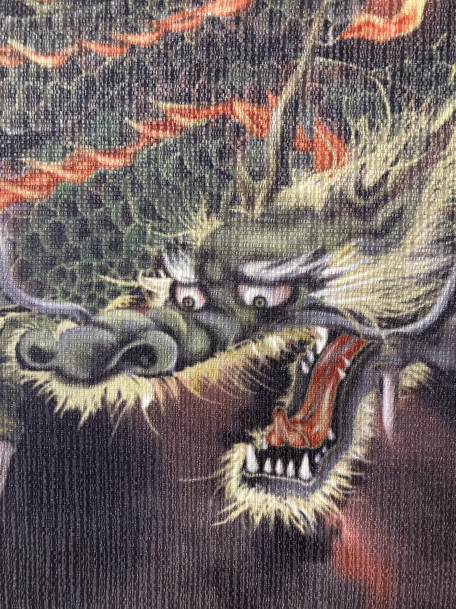 Amazon.co.jp: アートパネル（ファブリックパネル） 冥界龍虎図 アート