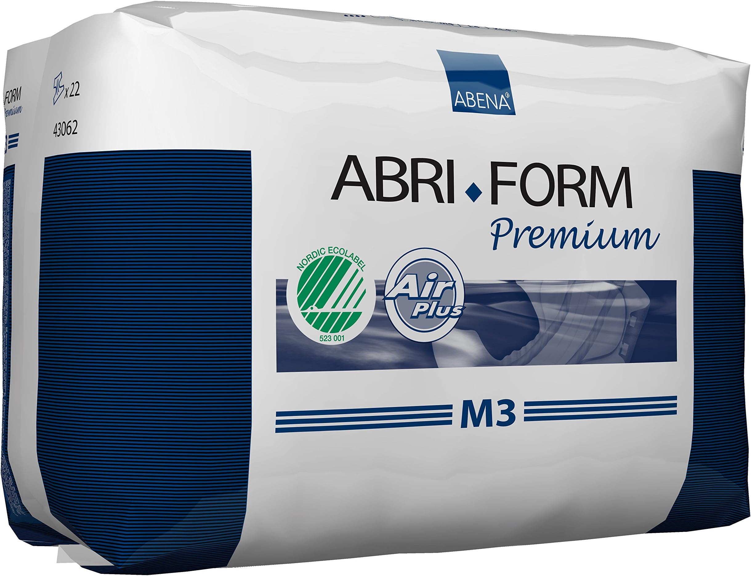 Abena Abri-Form Premium Incontinence Briefs, Level 3, (Medium To Large Sizes) Medium, 22 Count