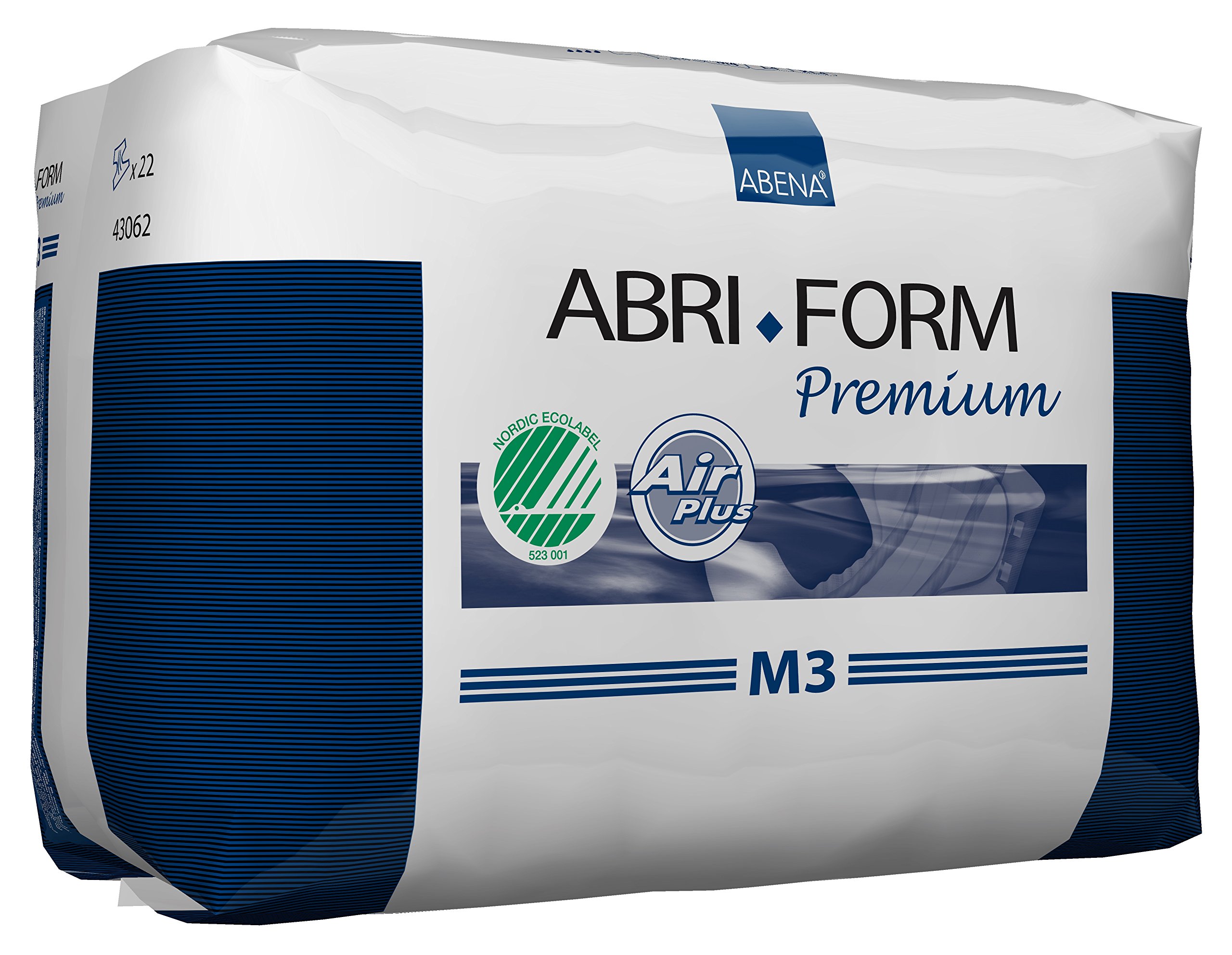 Abena Abri-Form Premium Incontinence Briefs, Level 3, (Medium To Large Sizes) Medium, 22 Count