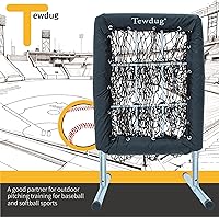 Vista 2 de Red de práctica de béisbol, red de sóftbol portátil para batear y lanzar