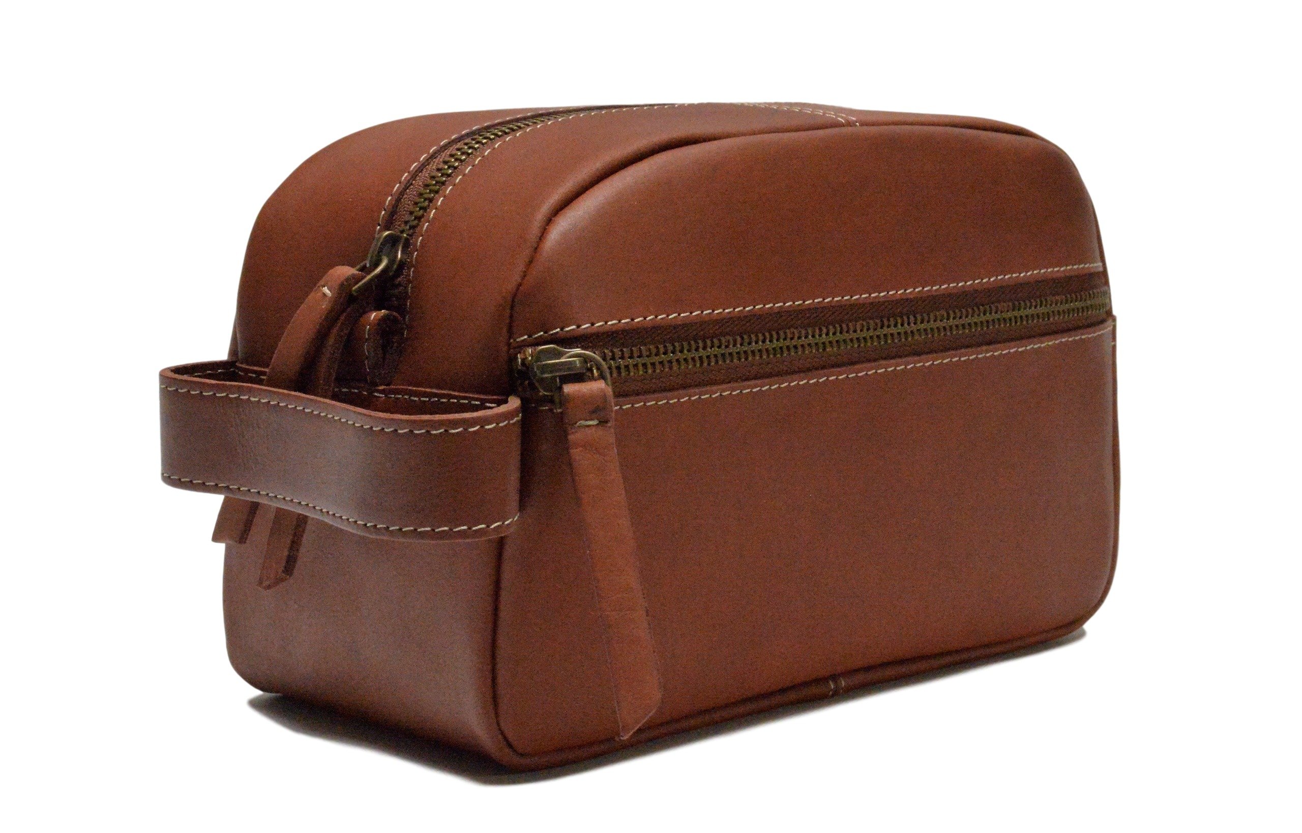 Timberland Herren Kulturtasche aus Leder - Braun - Einheitsgröße