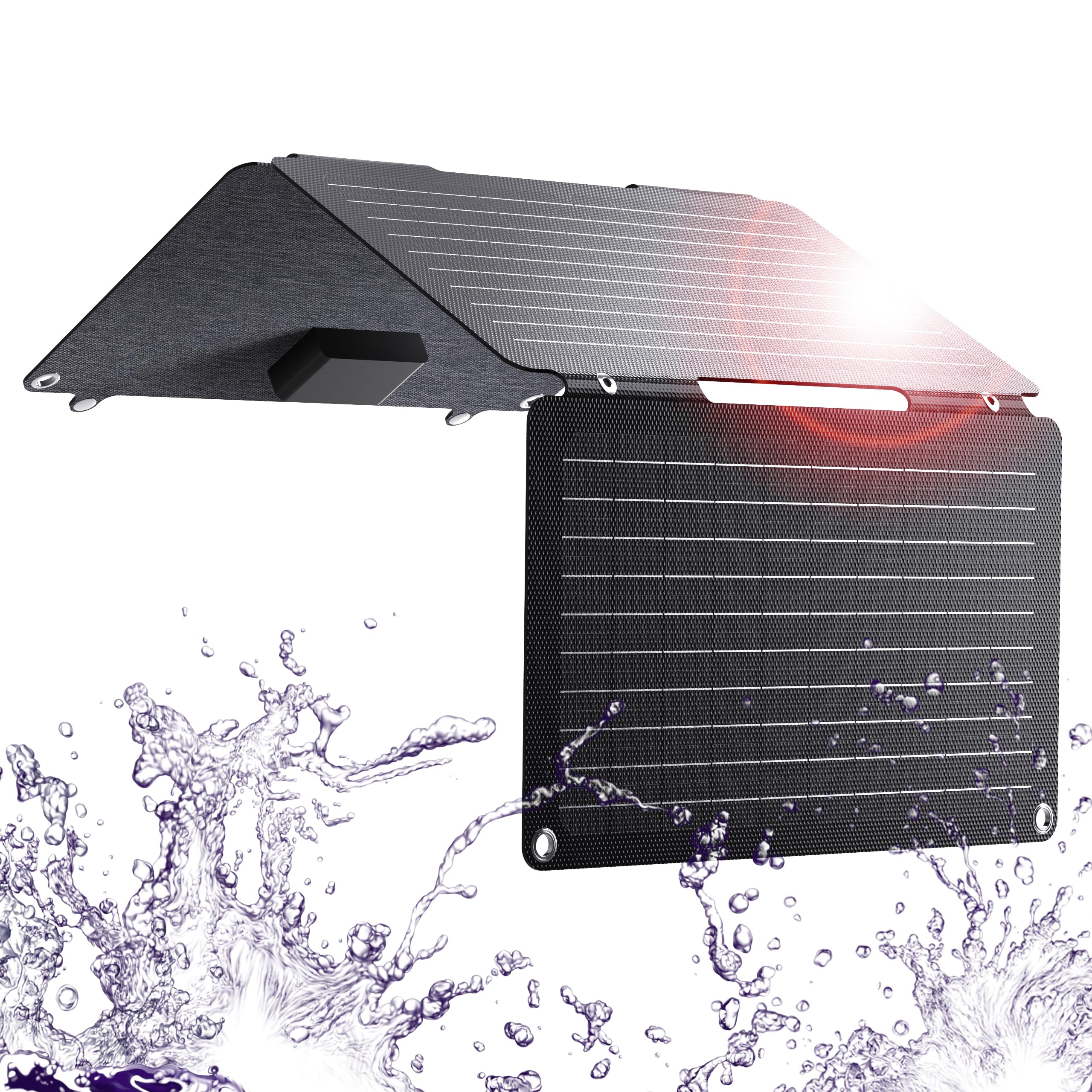 Caricabatterie Solare 30W BigBlue - Portatile Pieghevole, IP68, Porte USB-C/USB-A/DC, Per Cellulari E Power Bank - Foto 6