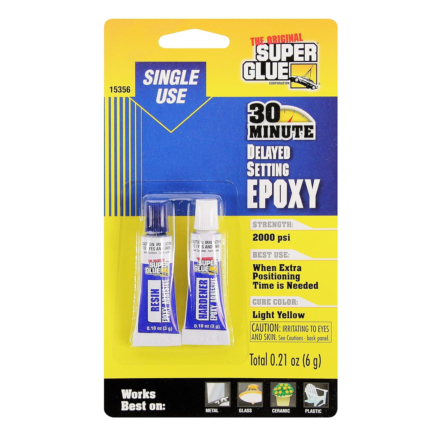 Epoxy Adhesive, Delayed Set, (2)-3gTubes