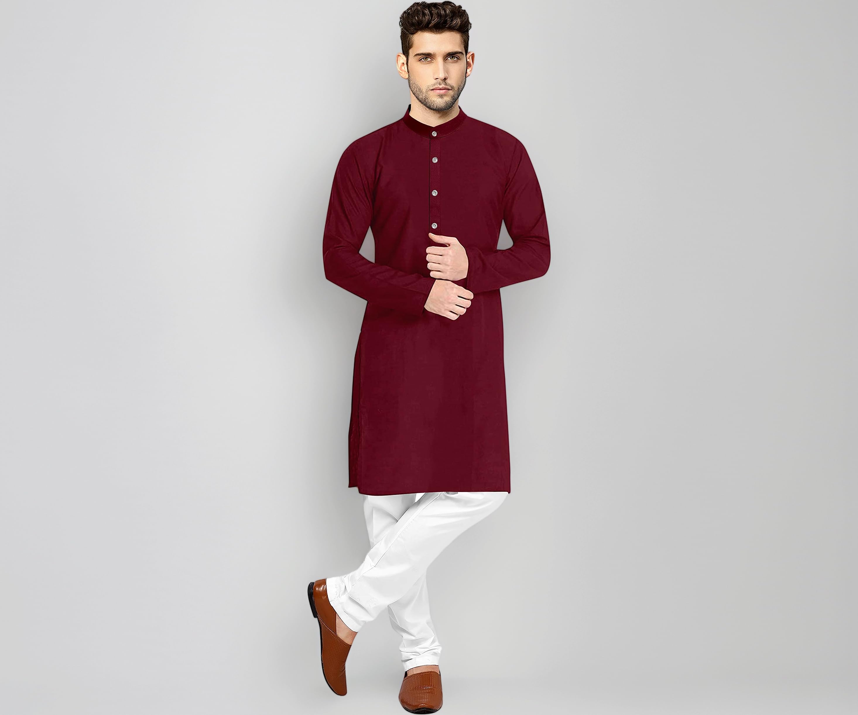 Men's Kurta Pyjama Set Cotton