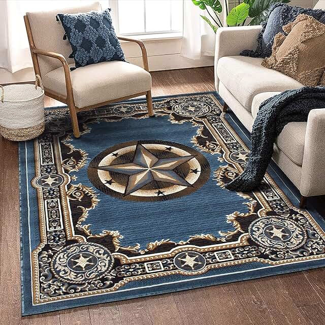 blue star rug