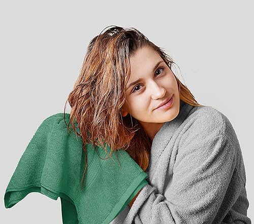 Vista 145 de Utopia Towels - Juego de toallas de 8 piezas, 2 toallas de baño, 2 toallas de mano y 4 para la cara, 100% algodón hilado en anillo, 600 GSM, Azul