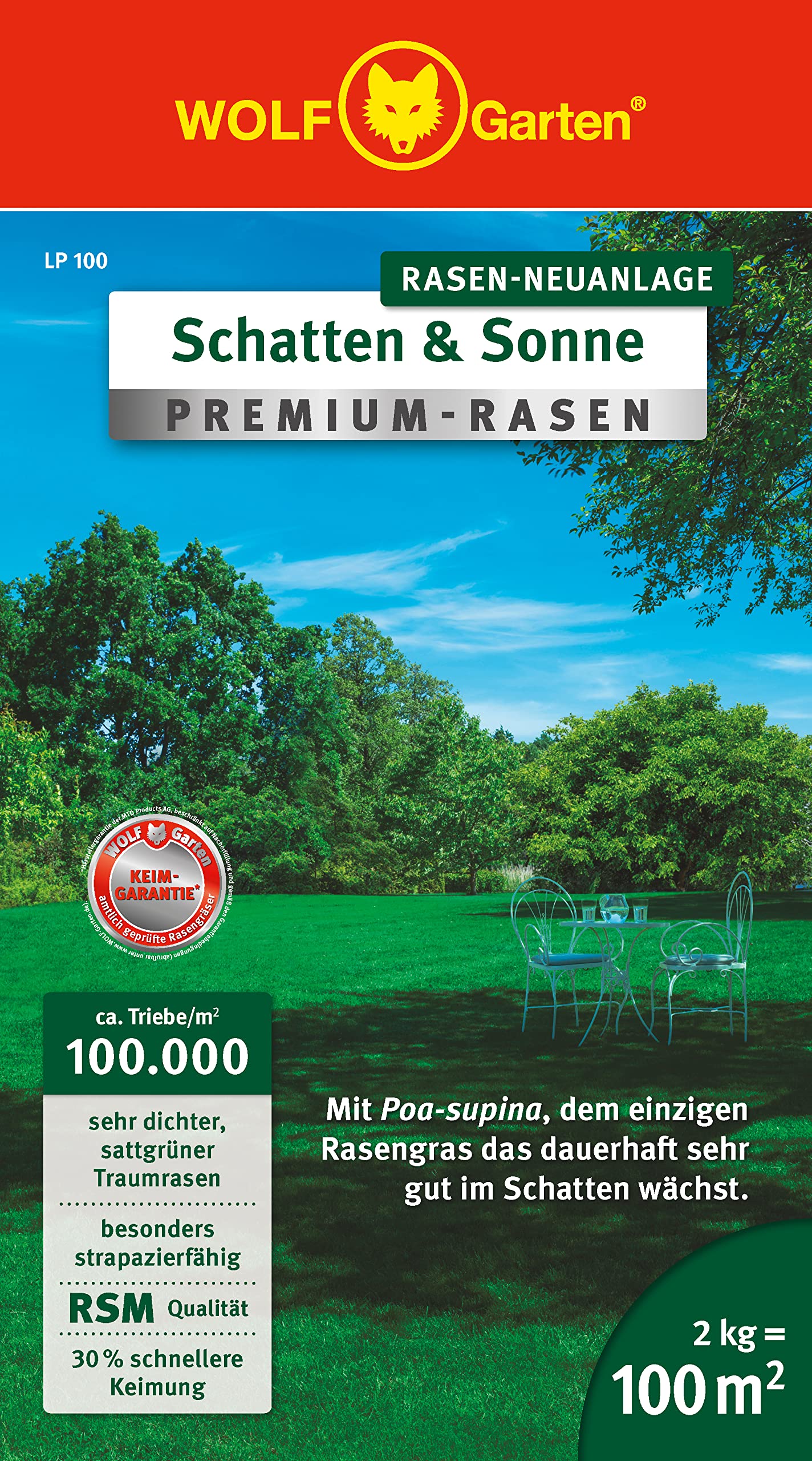 WOLF-Garten – trawnik premium »cień i słońce« LP100; 3820040