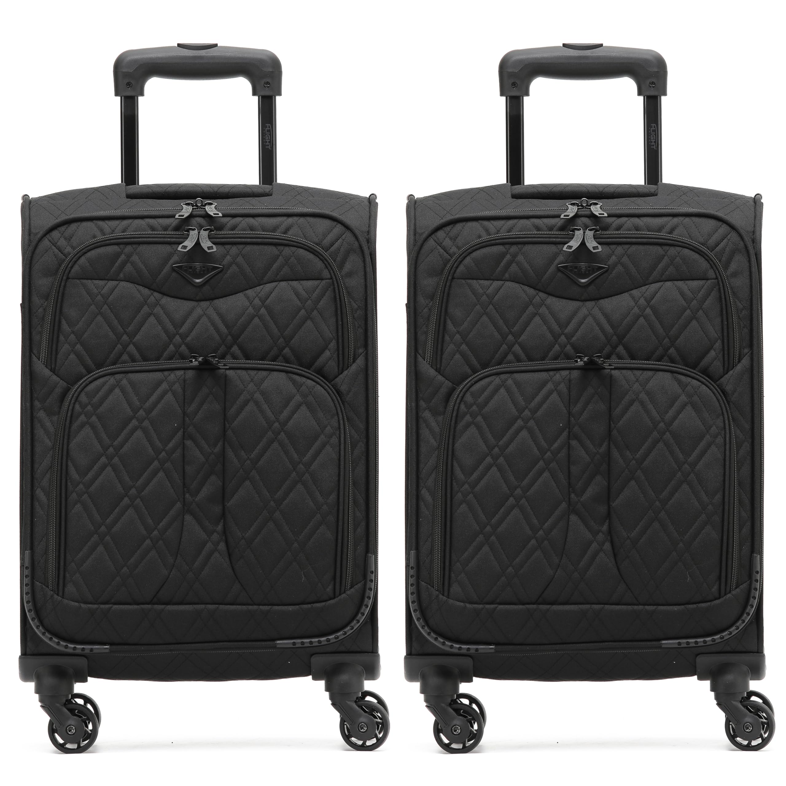 Flight Knight Lightweight 4 Wheel 800D Soft Case Suitcases Anti Crack Cabin & Hold Luggage Options Approved for Over 100 Airlines Including easyJet, BA & Many More! — view 47