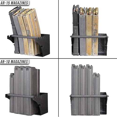 Miniatura 2 de Hold Up Displays Soporte universal para almacenamiento de revistas de armas para todos los calibres AR10, AR15, AK47, SKS, M4, pistolas de todos los