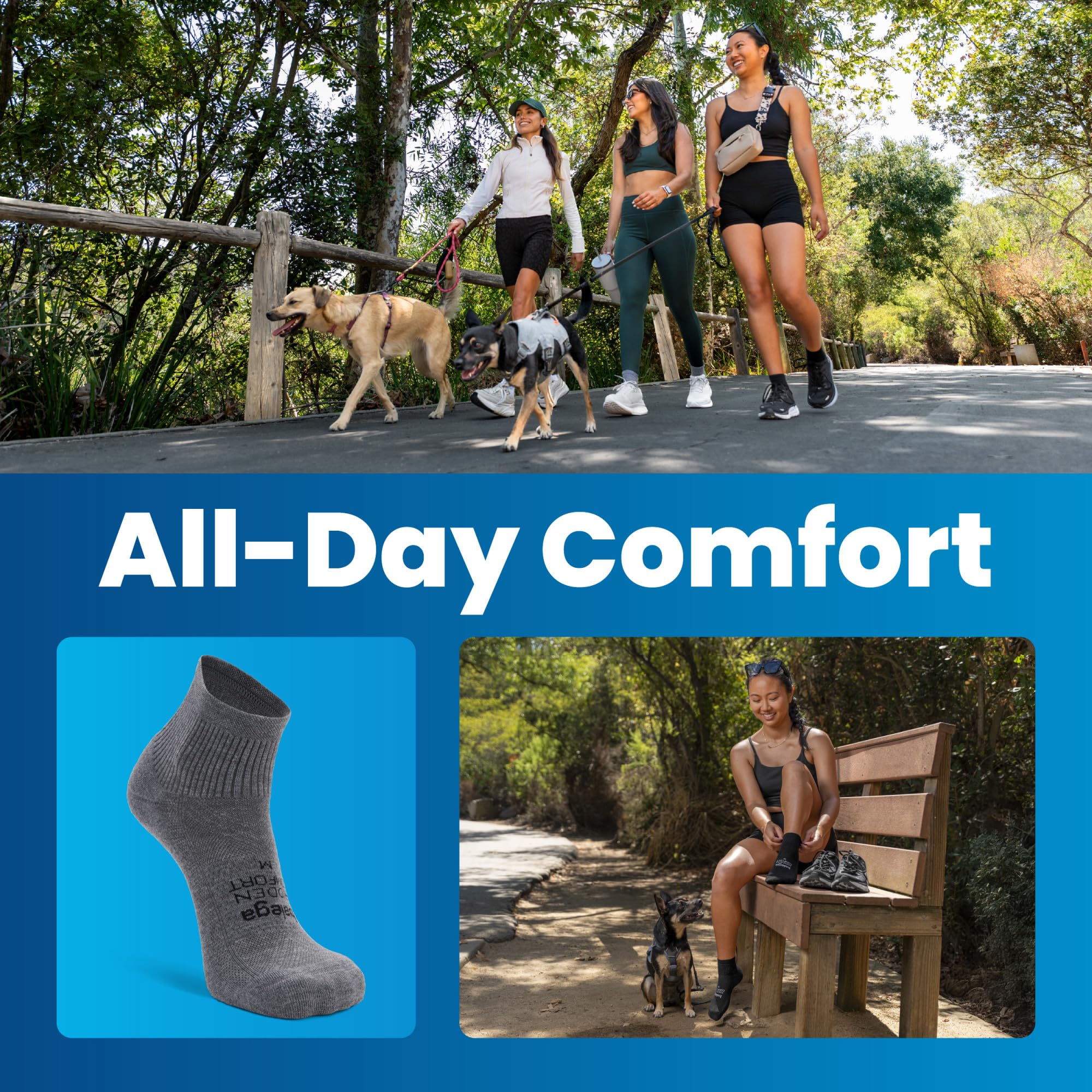 Balega Hidden Comfort Quarter 3 Pack chaussettes Mixte (lot de 3)
